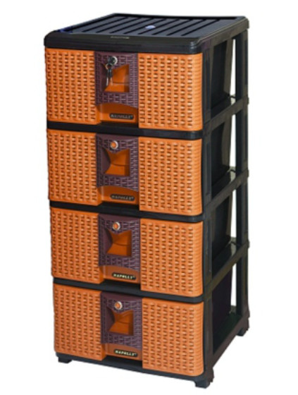Lemari Rak Drawer 4 Susun N4